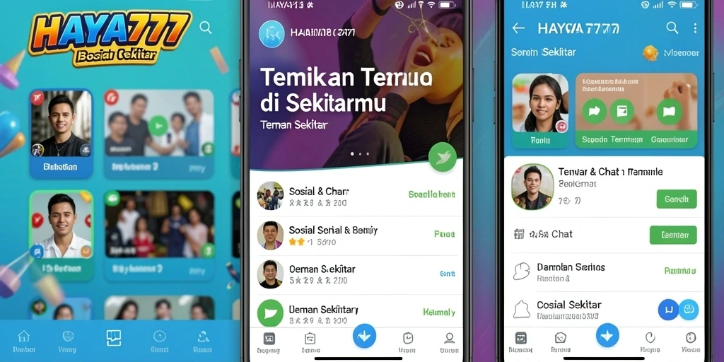 Tampilan antarmuka HAYA777 yang ramah pengguna untuk menemukan teman baru.