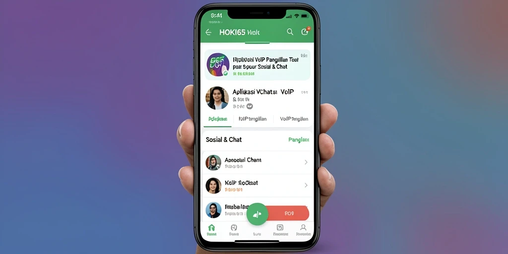 Antarmuka HOKI65 yang menakjubkan untuk VoIP Panggilan.