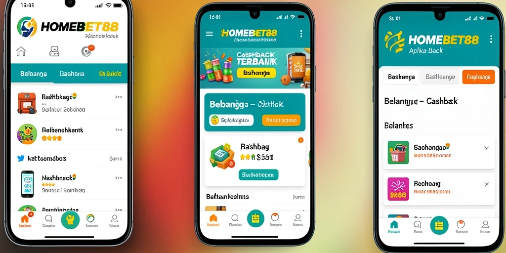 Tampilan antarmuka aplikasi HOMEBET88 yang menarik dan fungsional.