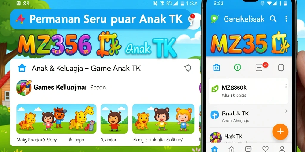 Antarmuka interaktif MZ356 yang ceria dan mendidik bagi anak-anak.