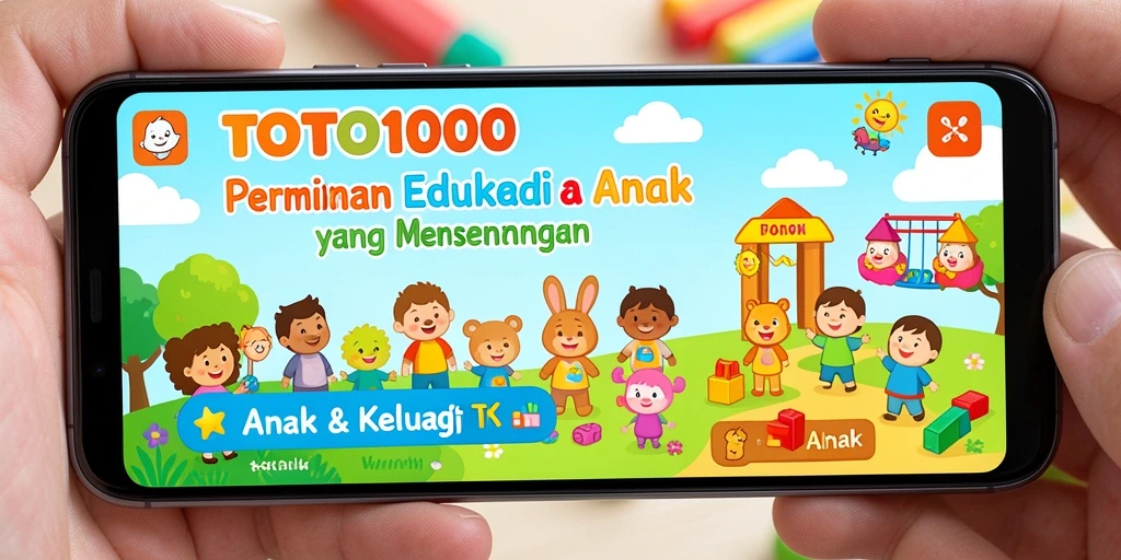 Antarmuka menyenangkan dari TOTO1000 untuk anak-anak.