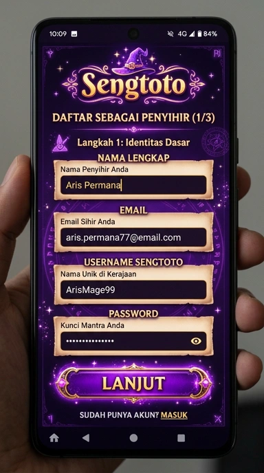 Panduan Lengkap Registrasi Akun SengToto di Android